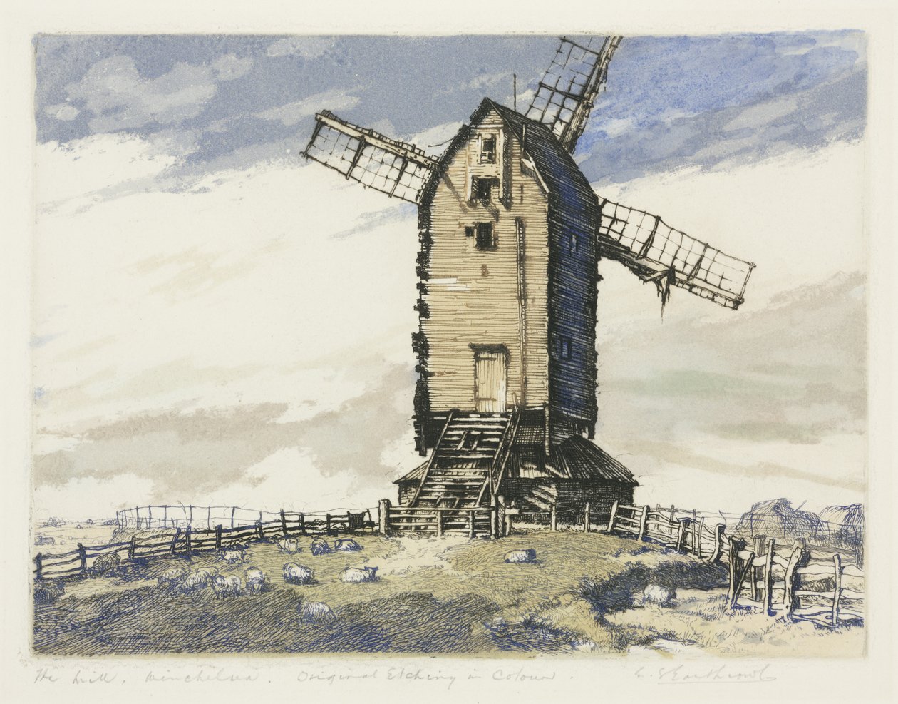 Mulino a vento, Winchelsea, East Sussex da English School