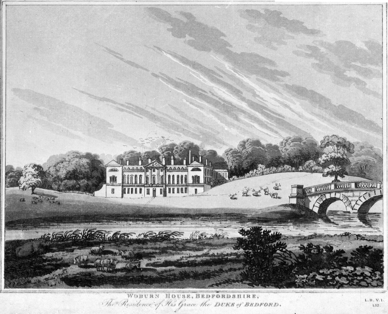 Abbazia di Woburn, Bedfordshire da English School