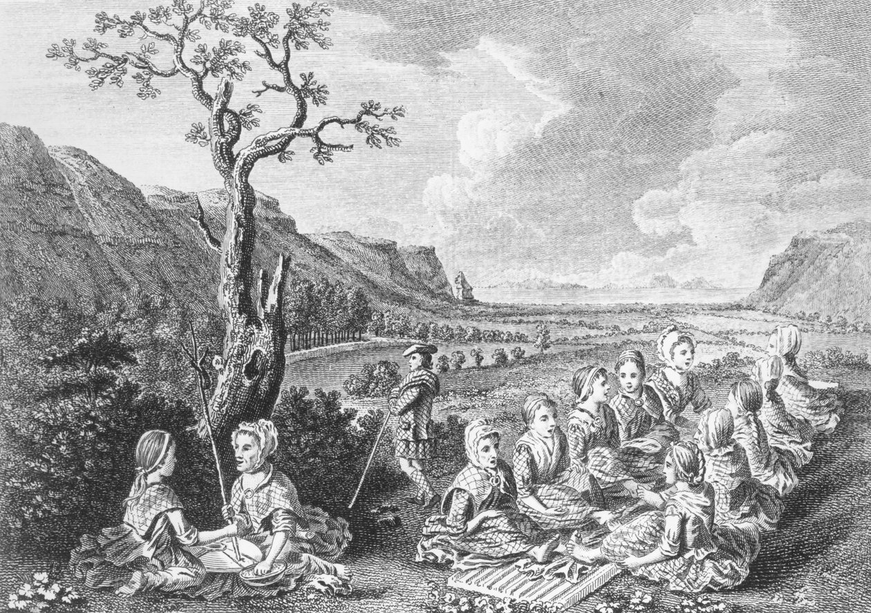 Donne al mulino e al Luaghad con vista di Talyskir, da 