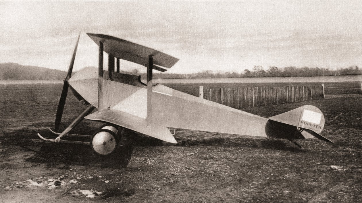 Sopwith Tabloid, biplano da ricognizione monoposto usato durante la Prima Guerra Mondiale, da The Illustrated War News, 1915 da English Photographer