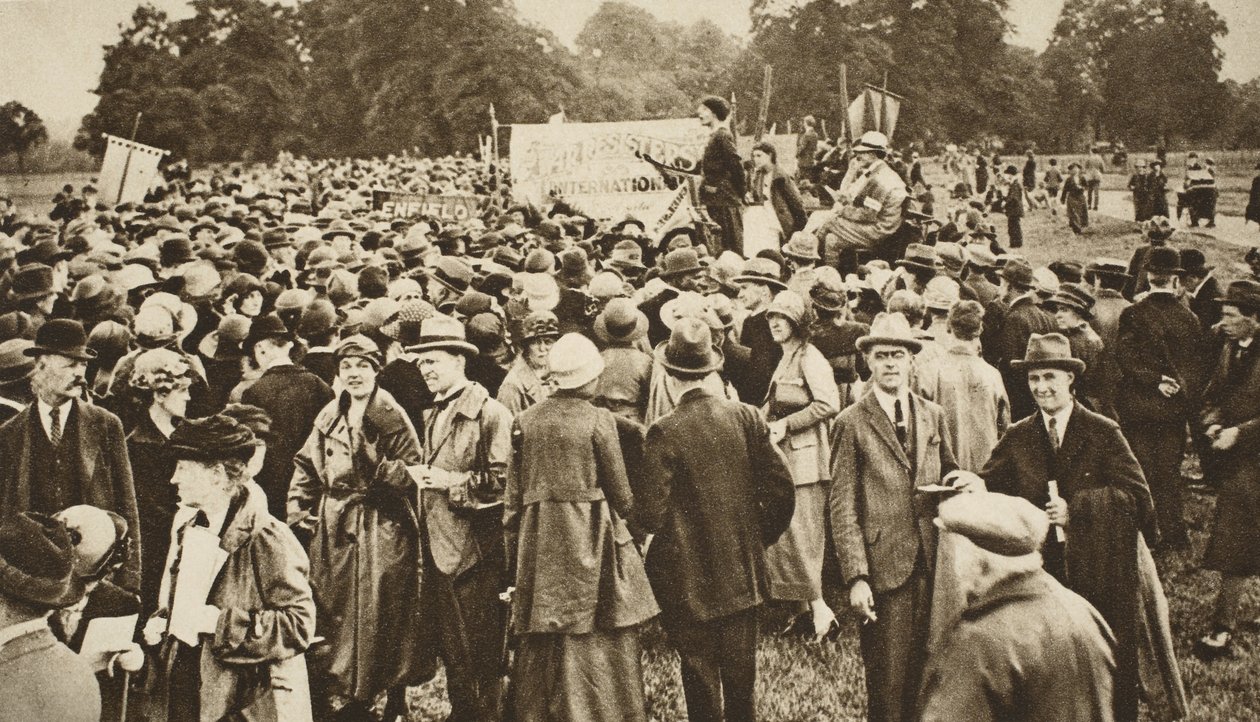 Riunione contro la guerra a Hyde Park da English Photographer
