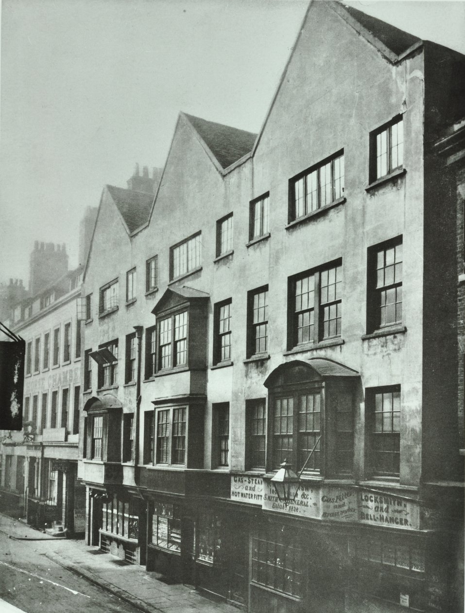 Fetter Lane, retro di Barnards Inn, Città di Londra, 1879 da English Photographer
