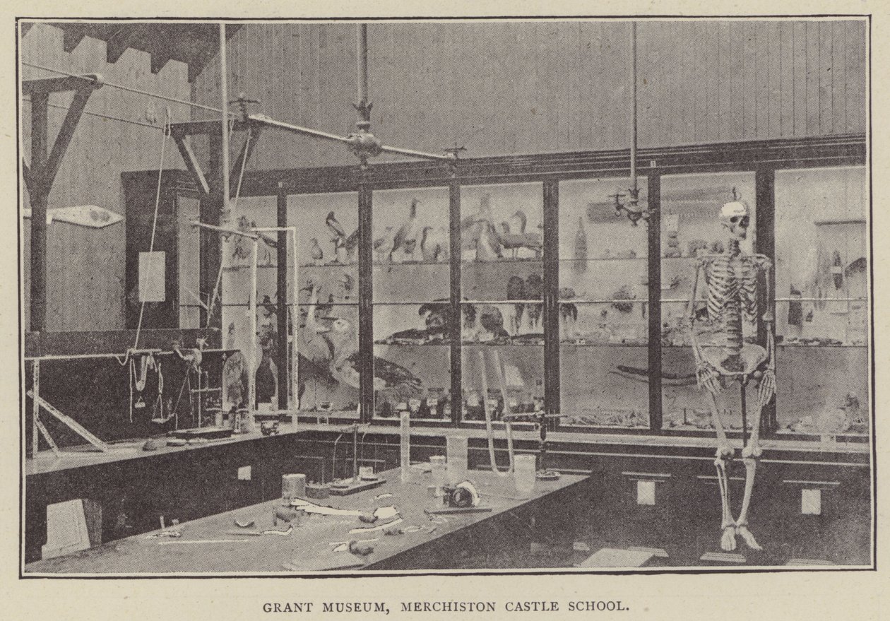 Museo Grant, Scuola del Castello di Merchiston (incisione) da English Photographer