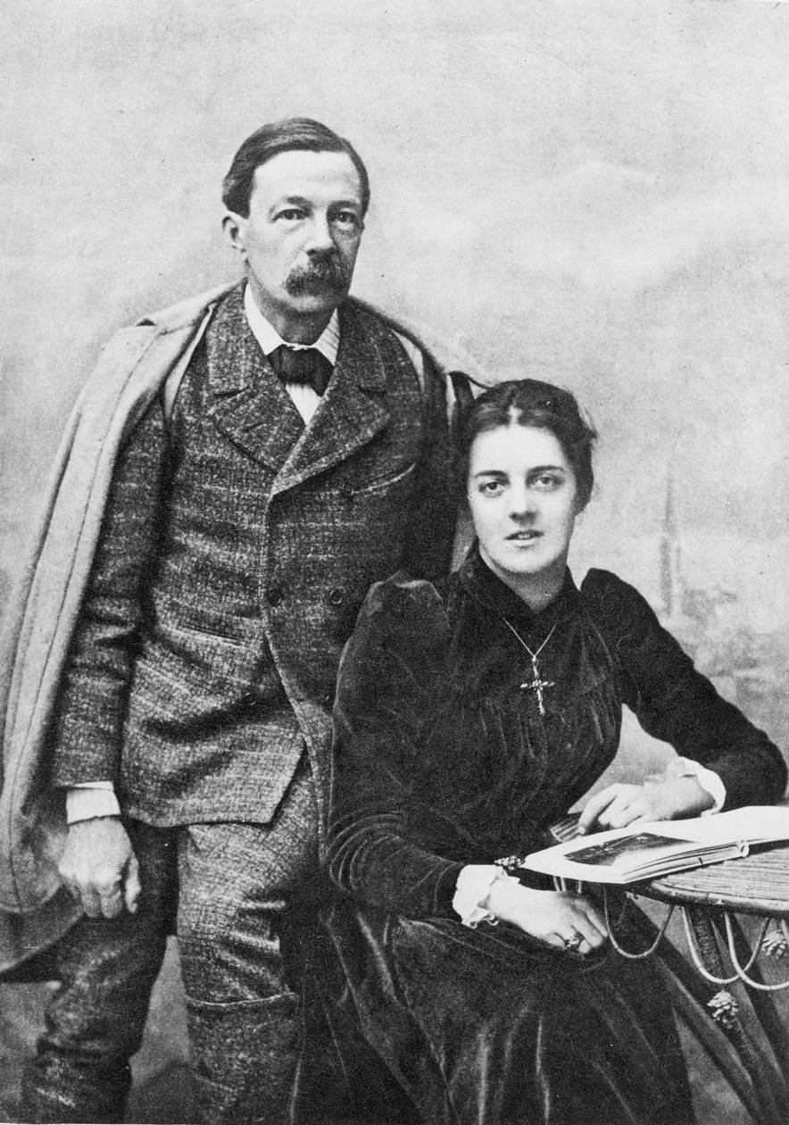 John Addington Symonds e sua figlia da English Photographer