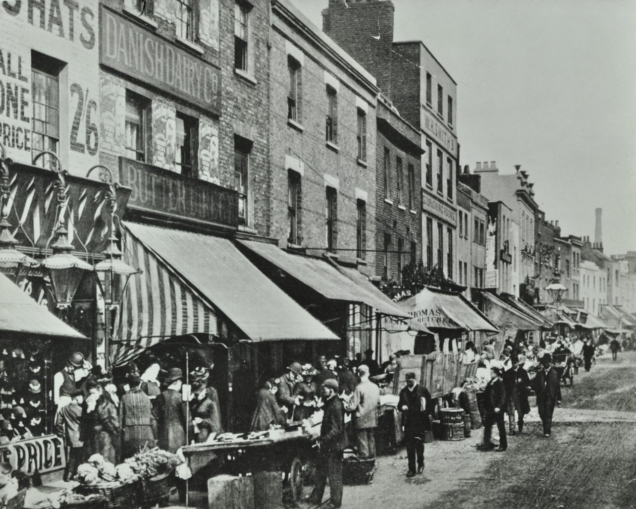 Lower Marsh: vista verso est, 1896 da English Photographer