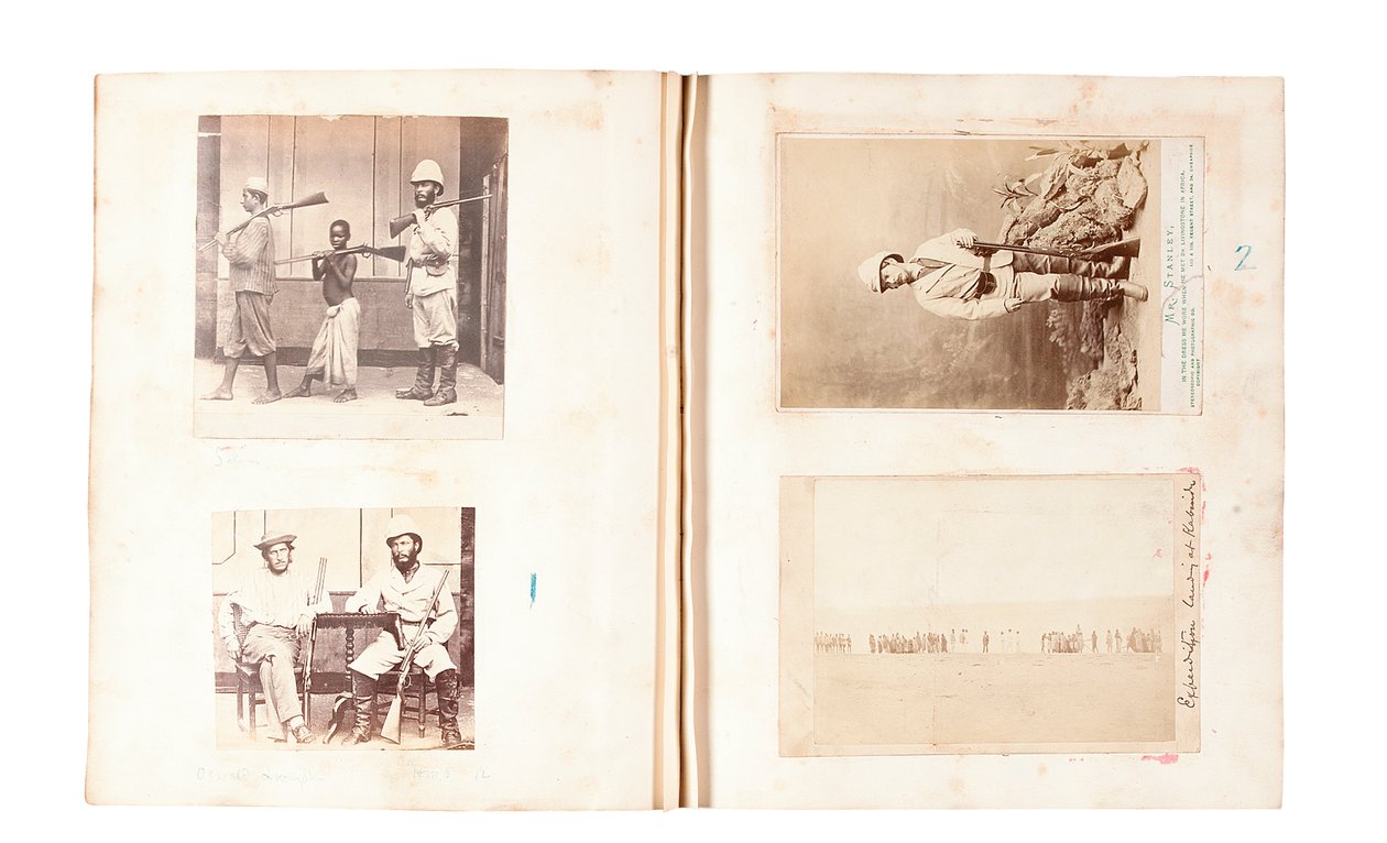 Pagine da un album appartenente a Henry Morton Stanley da English Photographer