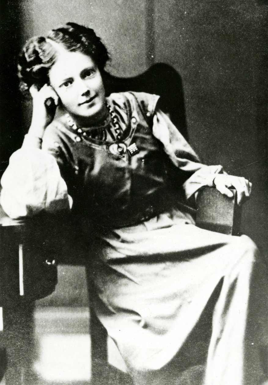 Ritratto di Mary Eleanor Gawthorpe, c.1909 da English Photographer