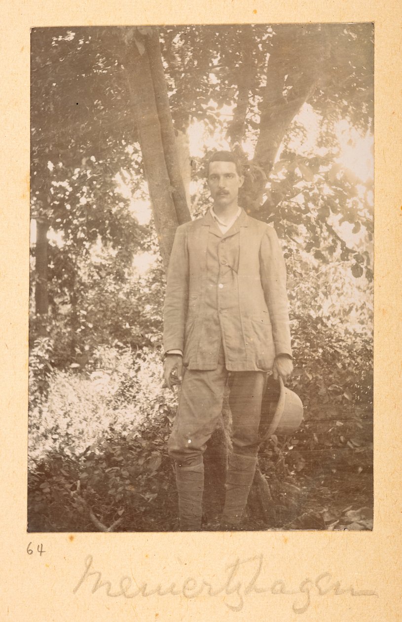 Ritratto di Richard Meinertzhagen di Bailey, in fotografie indiane di F.M. Bailey 1900-03 da English Photographer