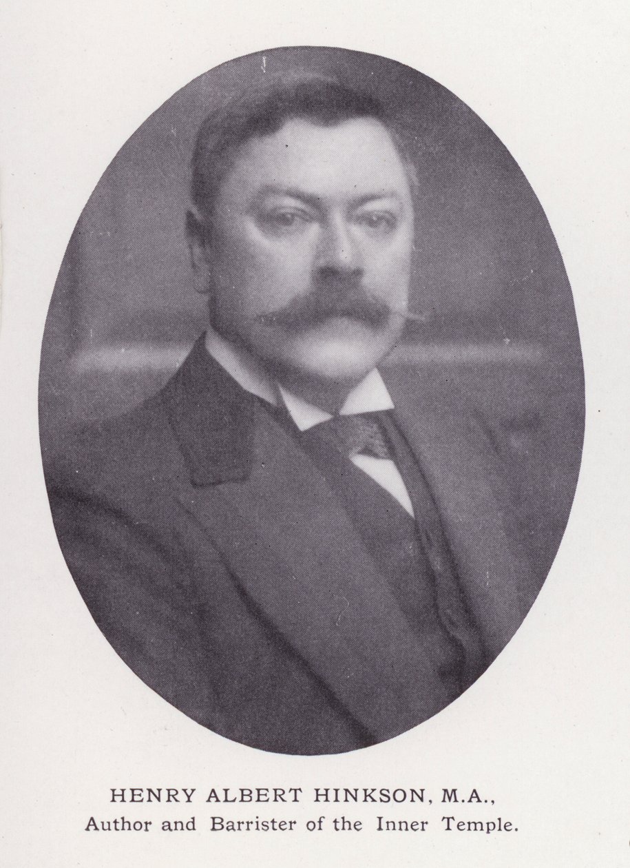 Uomini prominenti di Londra: Henry Albert Hinkson da English Photographer