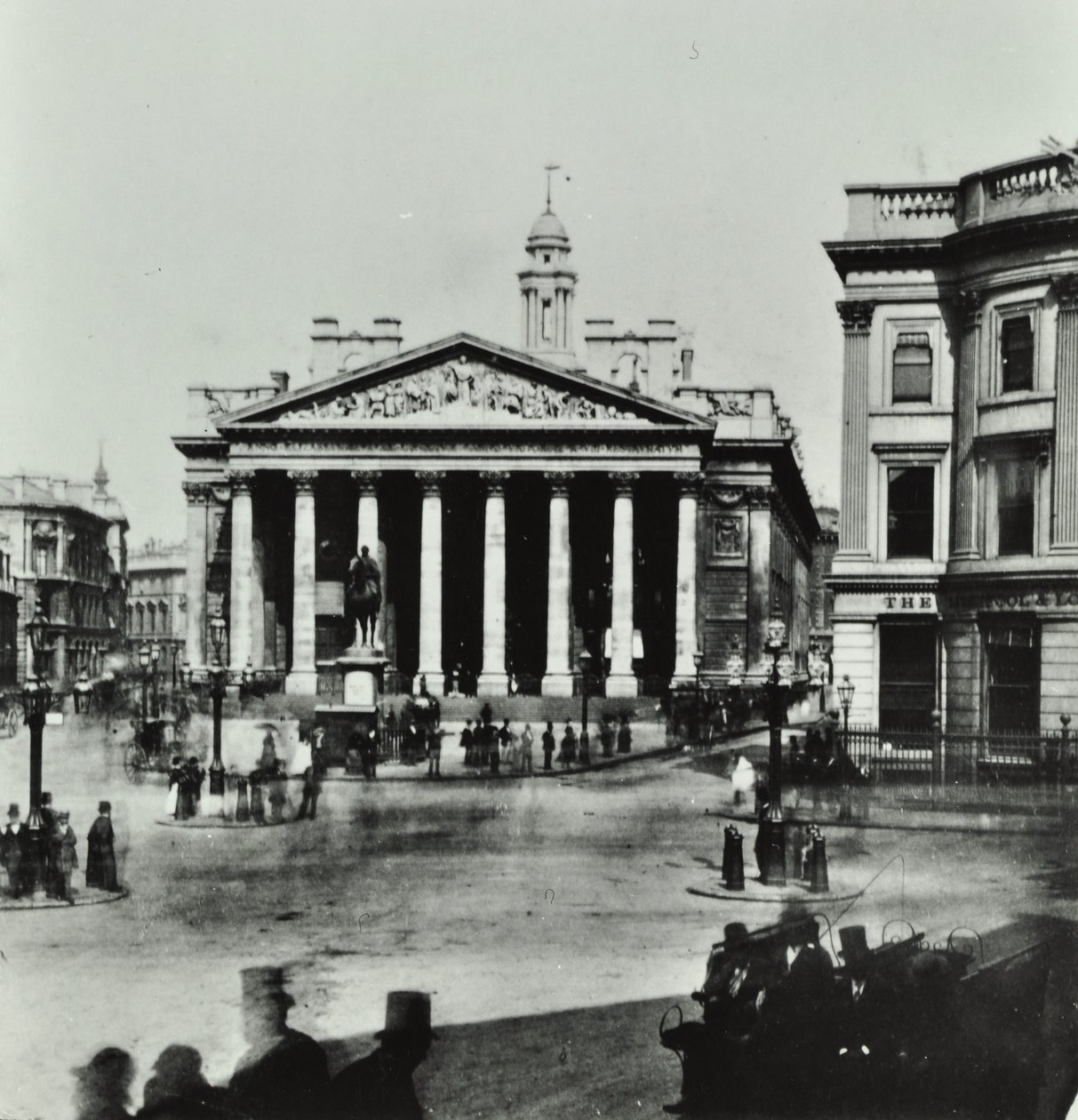 Royal Exchange, Threadneedle Street, Città di Londra, 1880 da English Photographer