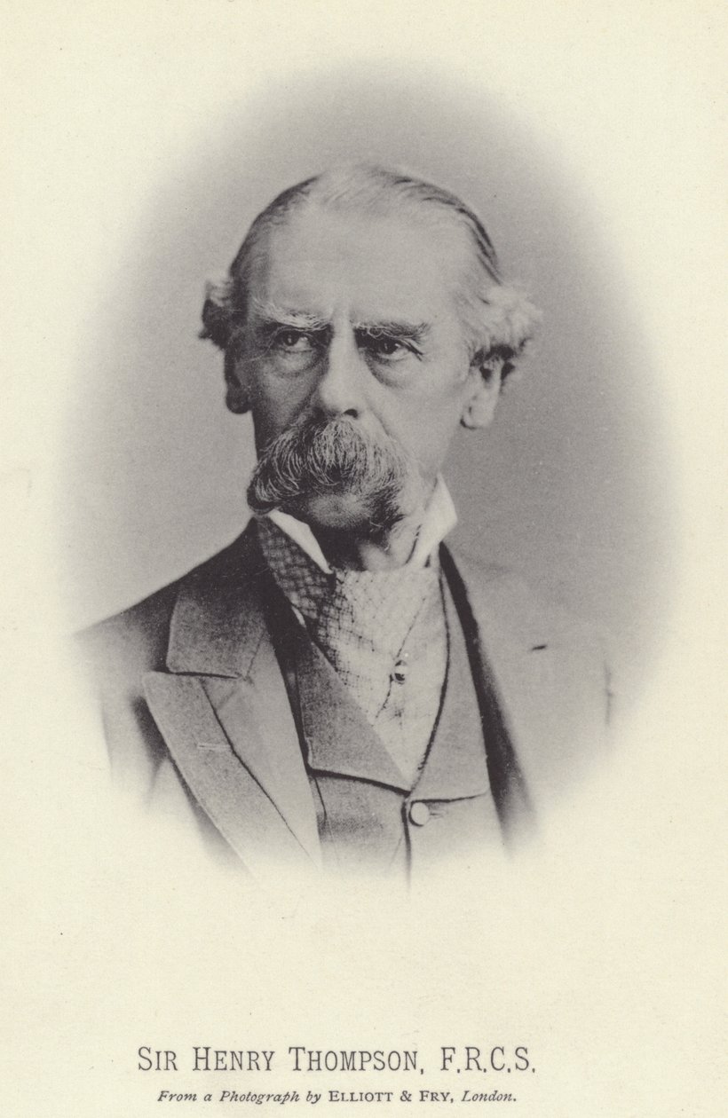 Sir Henry Thompson, FRCS (foto b/n) da English Photographer