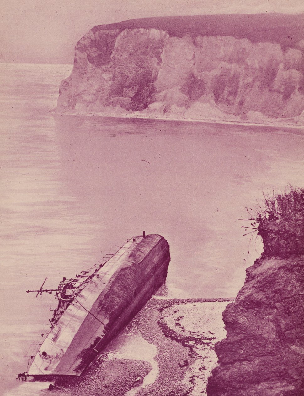 La nave Narragansett viene trascinata sul Bembridge Ledge, nell