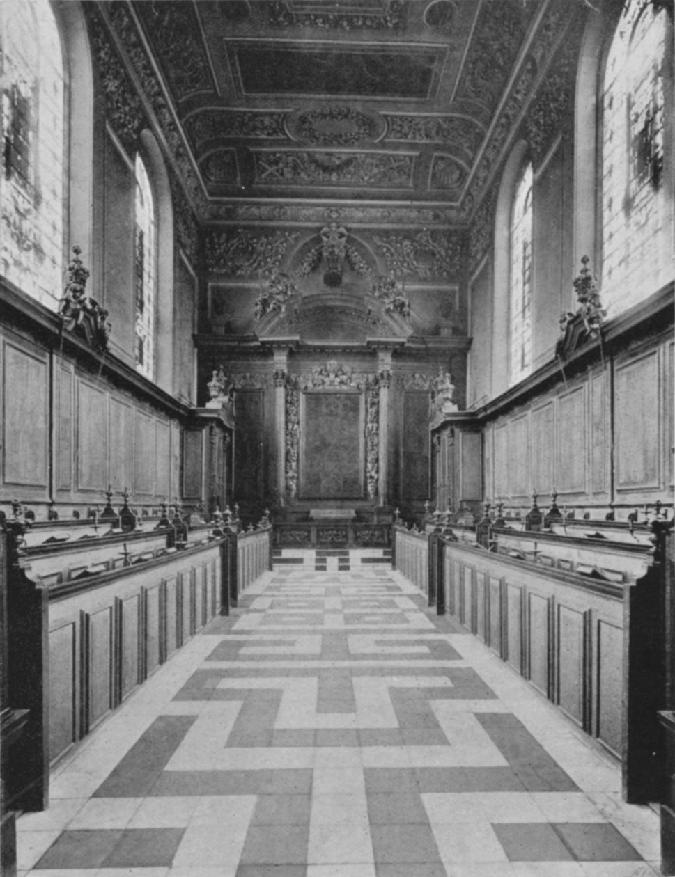 Cappella del Trinity College (foto b/n) da English Photographer
