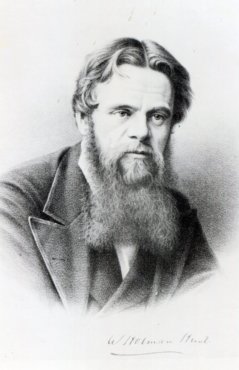 William Holman Hunt, incisione da una fotografia, c.1865 da English Photographer