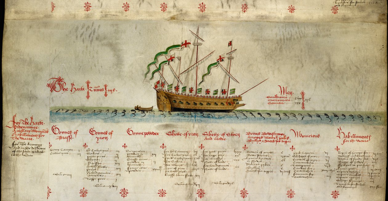 La Harte, con dettagli del suo equipaggio e armamento, da 