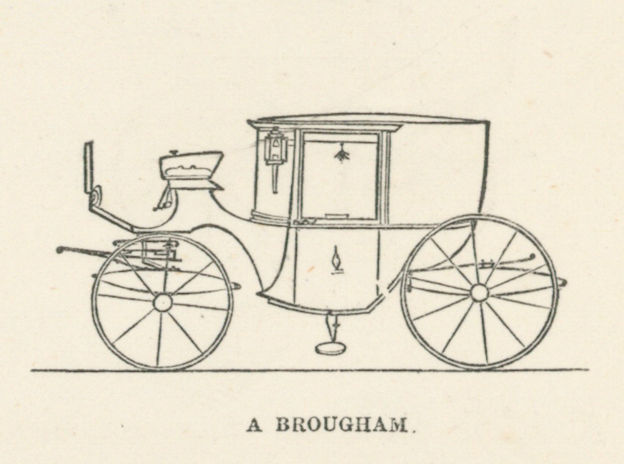 A Brougham (incisione) da English School