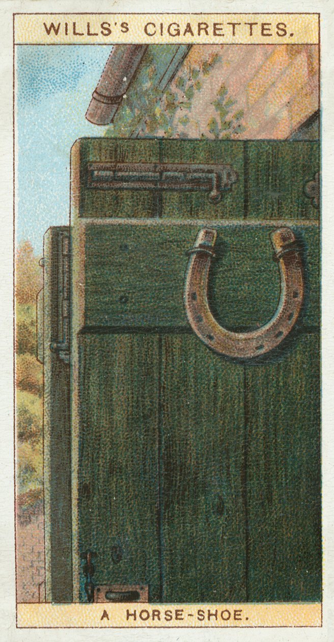 Un ferro di cavallo (cromolito) da English School