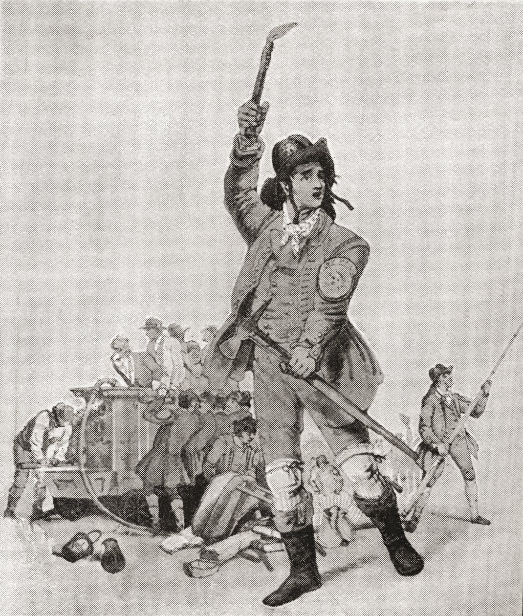 Un pompiere di Londra negli anni 1790. Da The Strand Magazine pubblicato nel 1897. da English School