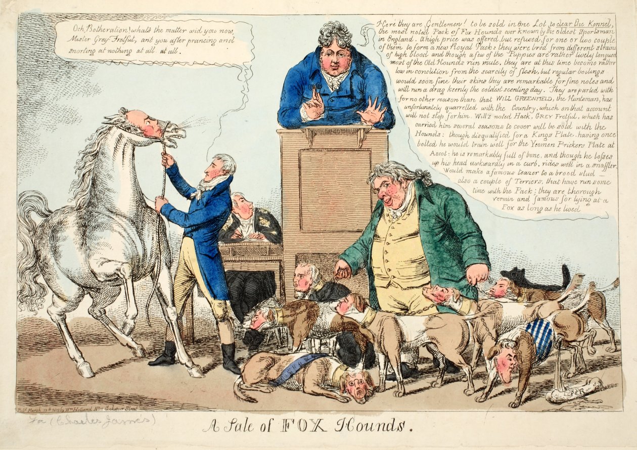 Una vendita di Fox Hounds da English School