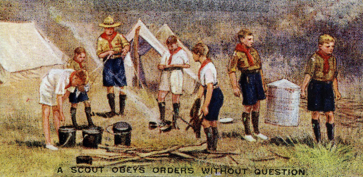 Uno Scout Obbedisce agli Ordini senza Domande, 1929 da English School