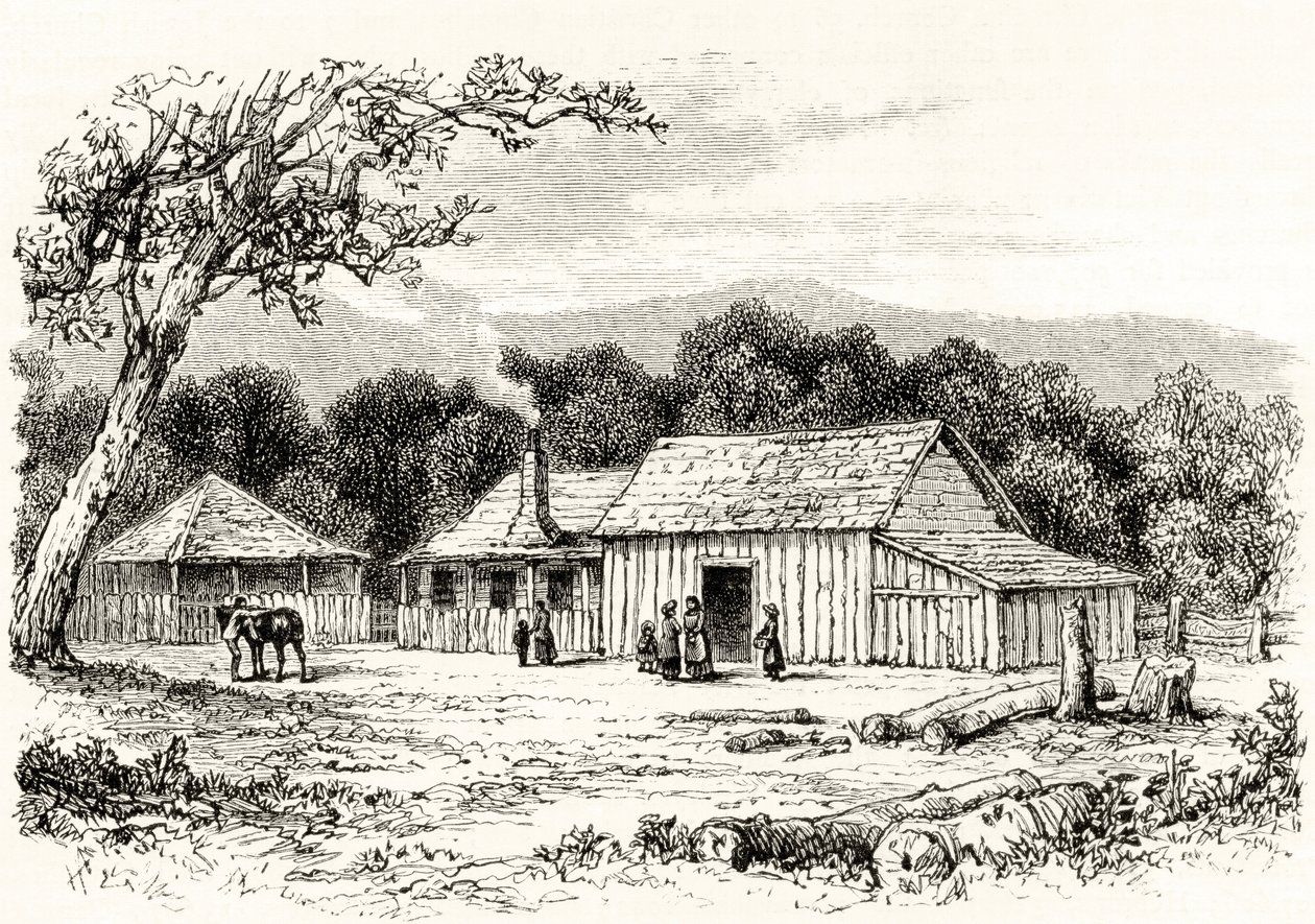 Una stazione di squatters, c.1880, da 