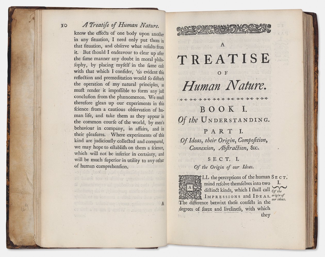 Trattato sulla natura umana di David Hume da English School
