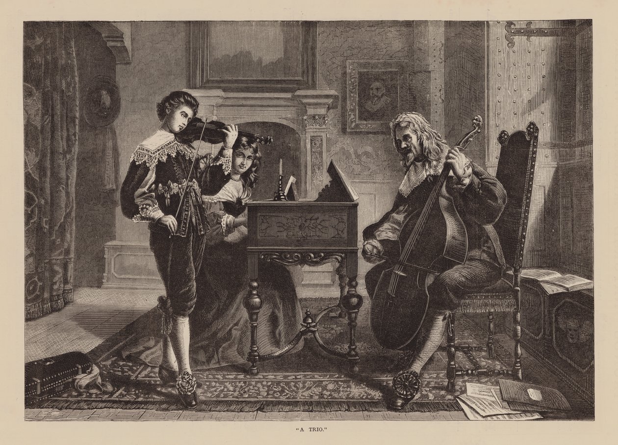 "Un trio" (incisione) da English School