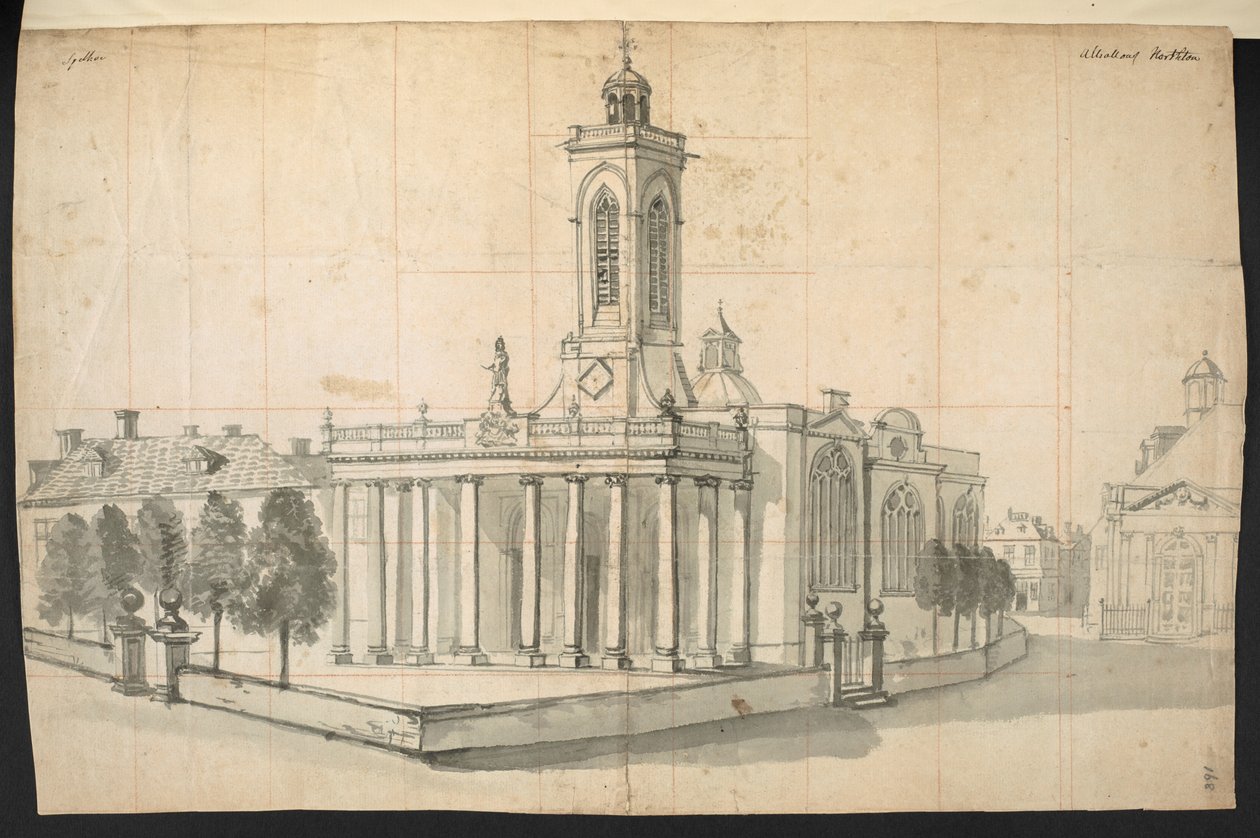 Un edificio a Northampton, dalla 
