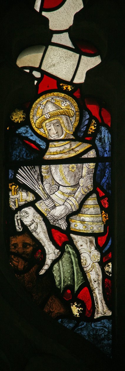 Un dettaglio dalla finestra est raffigurante un membro della Gerarchia Angelica, un Potere da English School