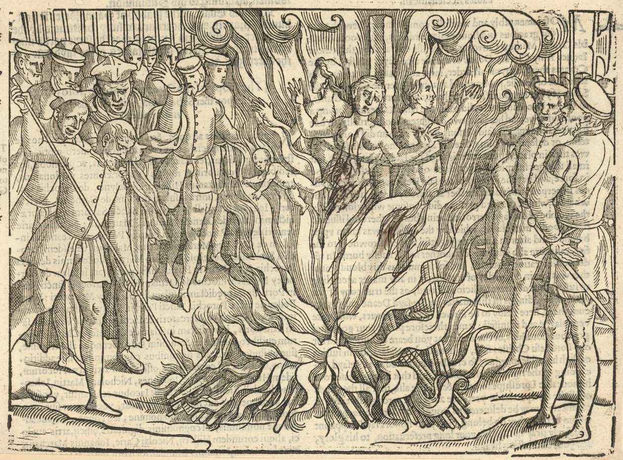 Un deplorevole spettacolo di tre donne (incisione) da English School