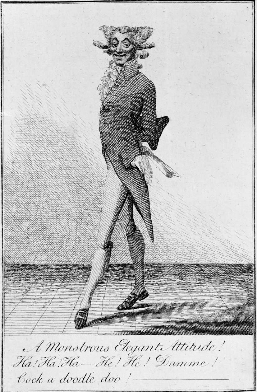 Un atteggiamento mostruosamente elegante! 1790 da English School