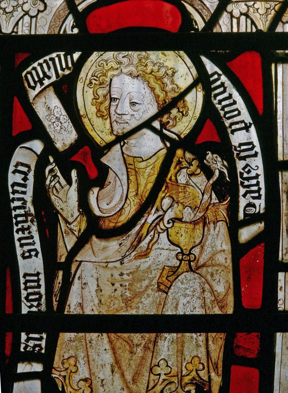 Una finestra sud che raffigura San Giovanni da English School