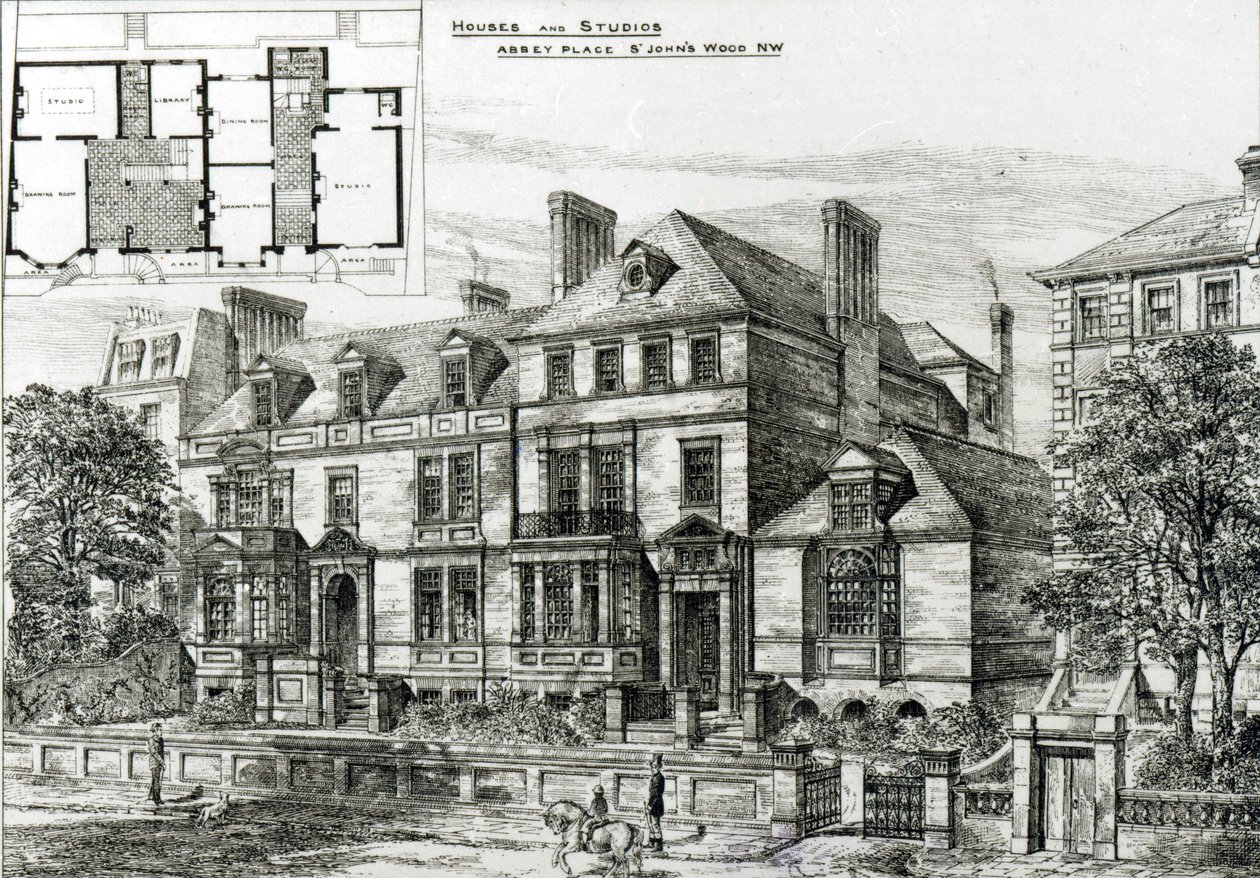 Abbey Place, St. Johns Wood, da The Building News, 18 gennaio 1878 da English School