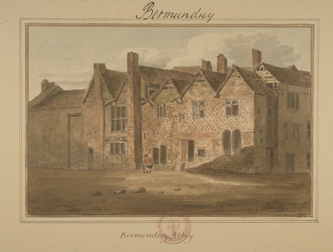 Abbazia di San Salvatore, Bermondsey, 1809 da English School