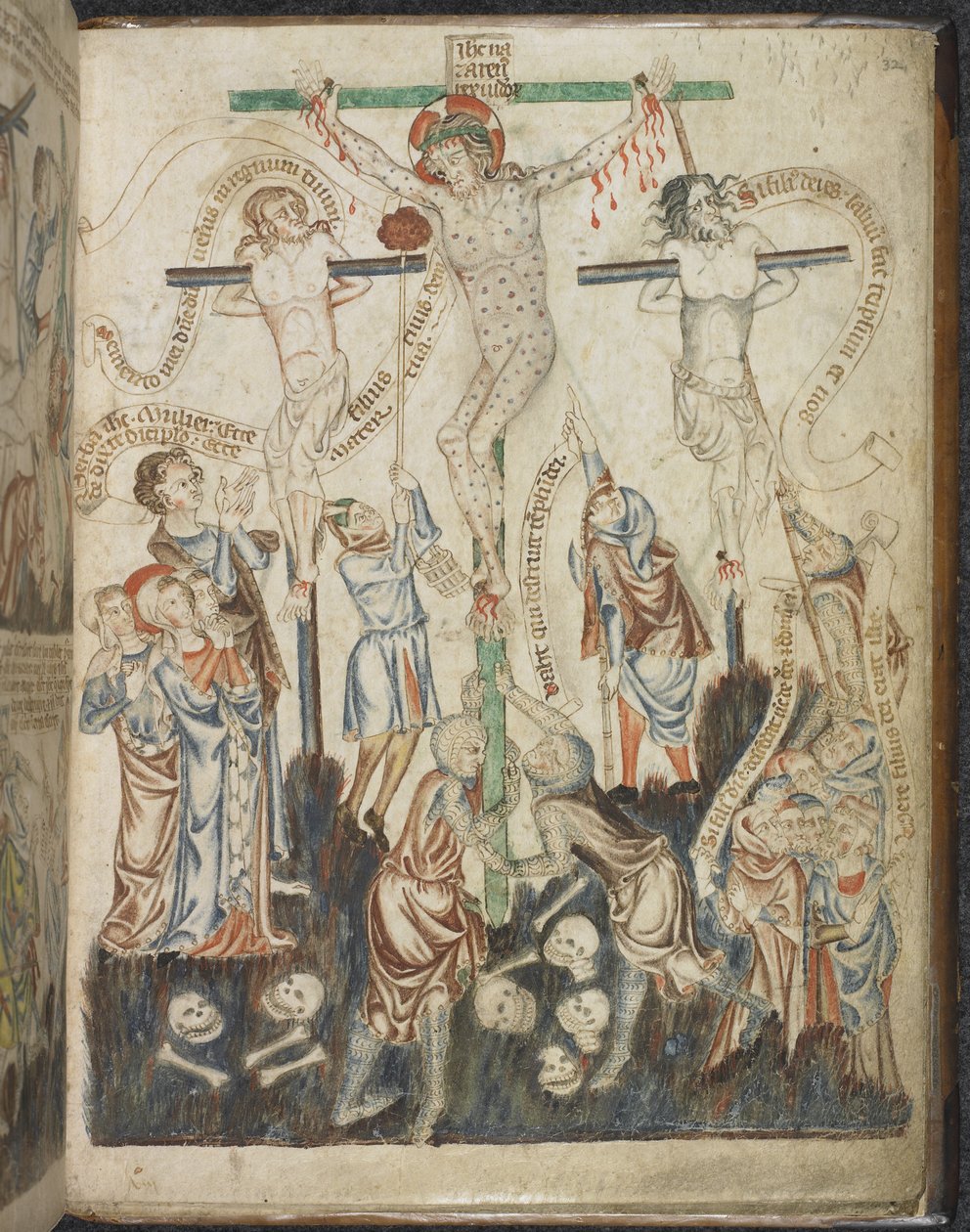 La Crocifissione, da Holkham Bible Picture Book, c.1320-30 da English School