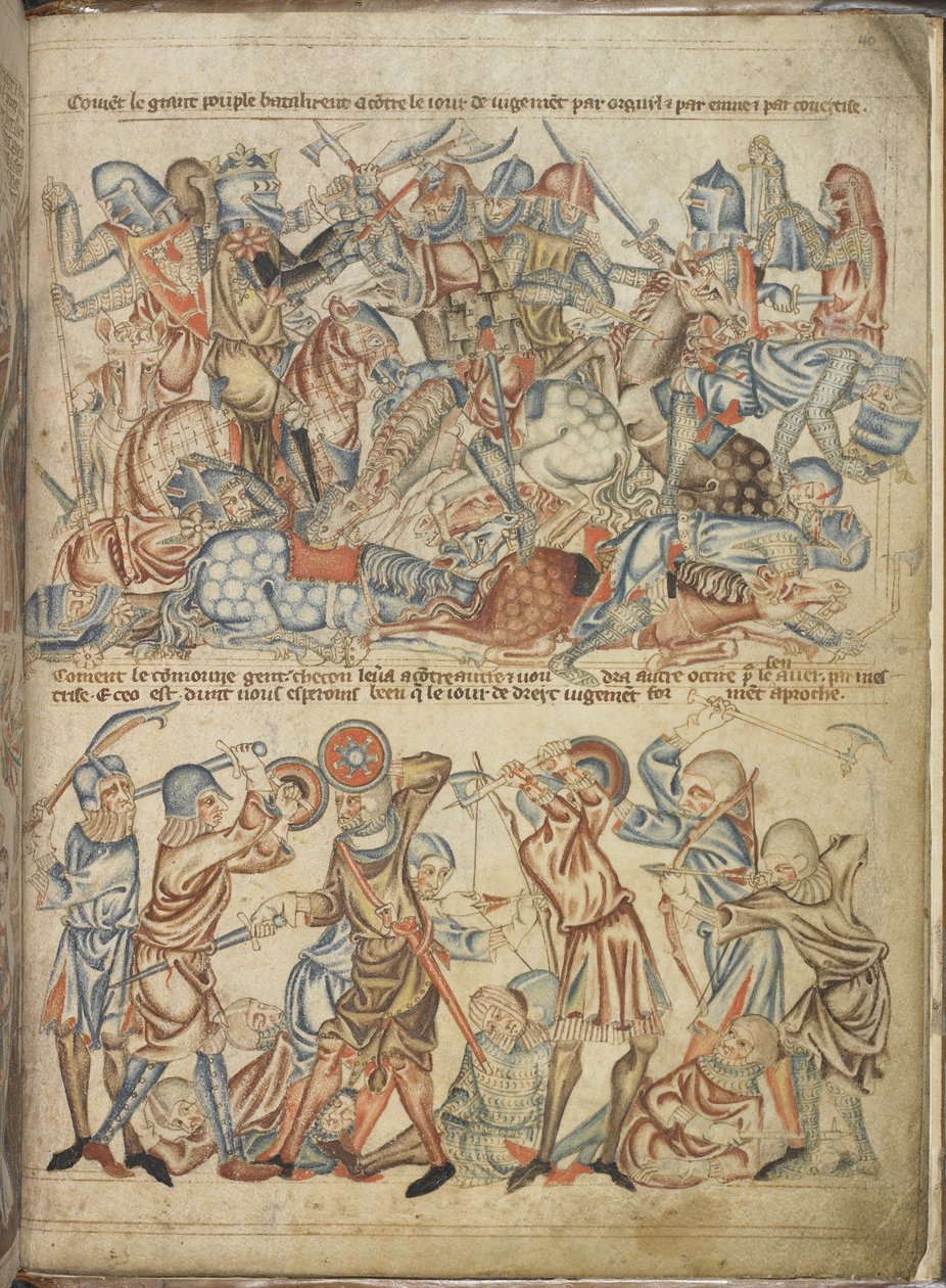 Add 47682 f.40 Pari e comuni che combattono nella battaglia di Bannockburn, dal 