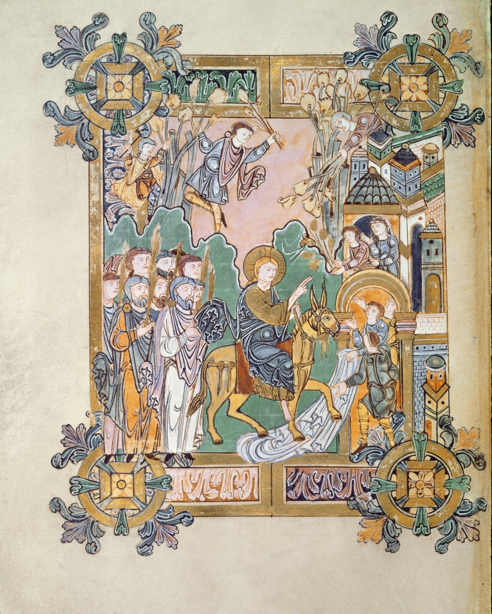 Ingresso a Gerusalemme, dal Benedizionale di Sant