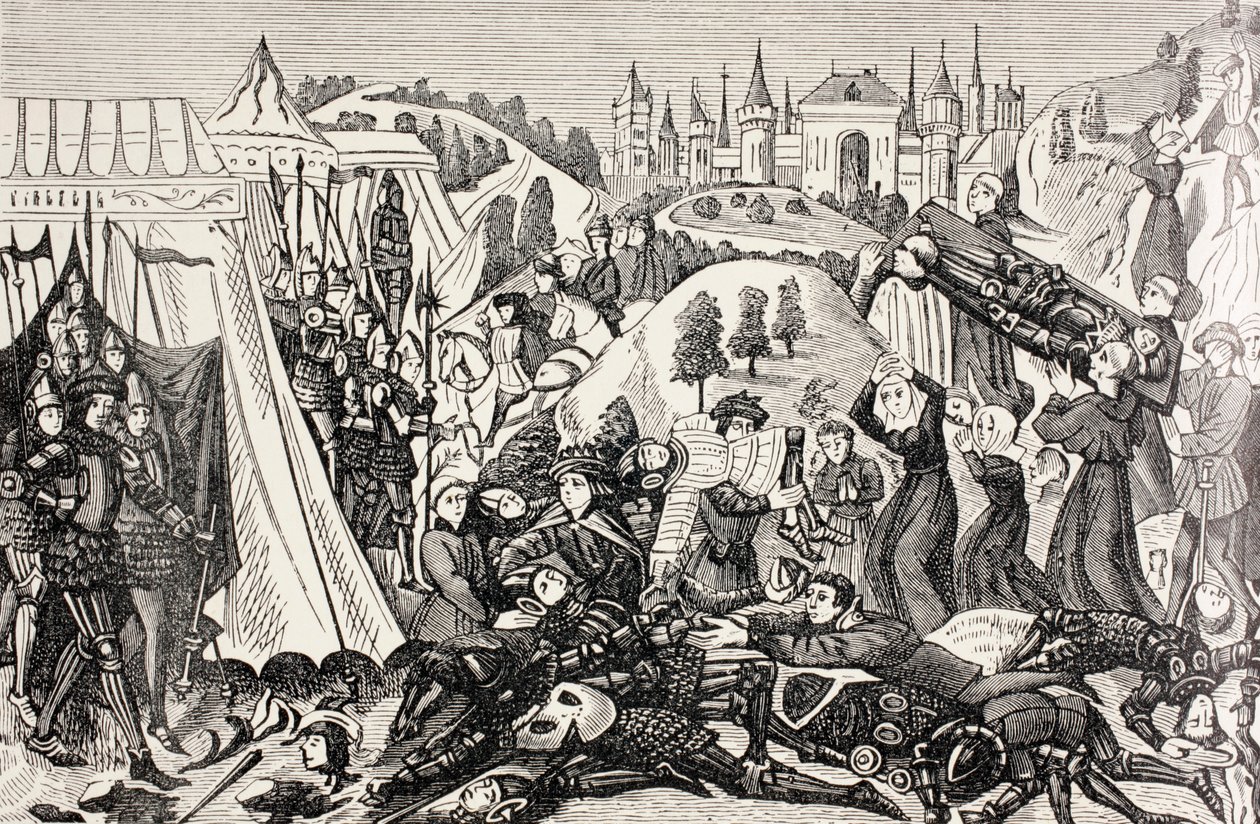 Dopo la battaglia di Hastings, c.1880 da English School