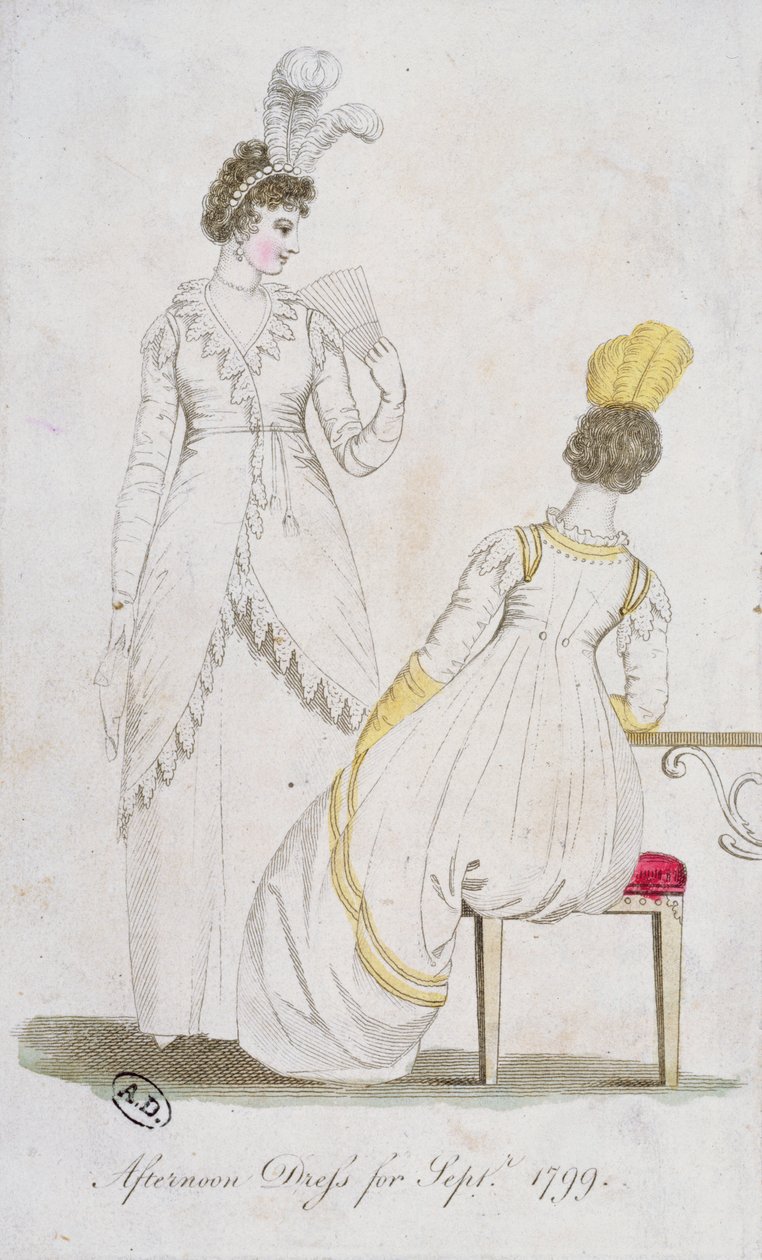Abito pomeridiano per settembre 1799 da English School
