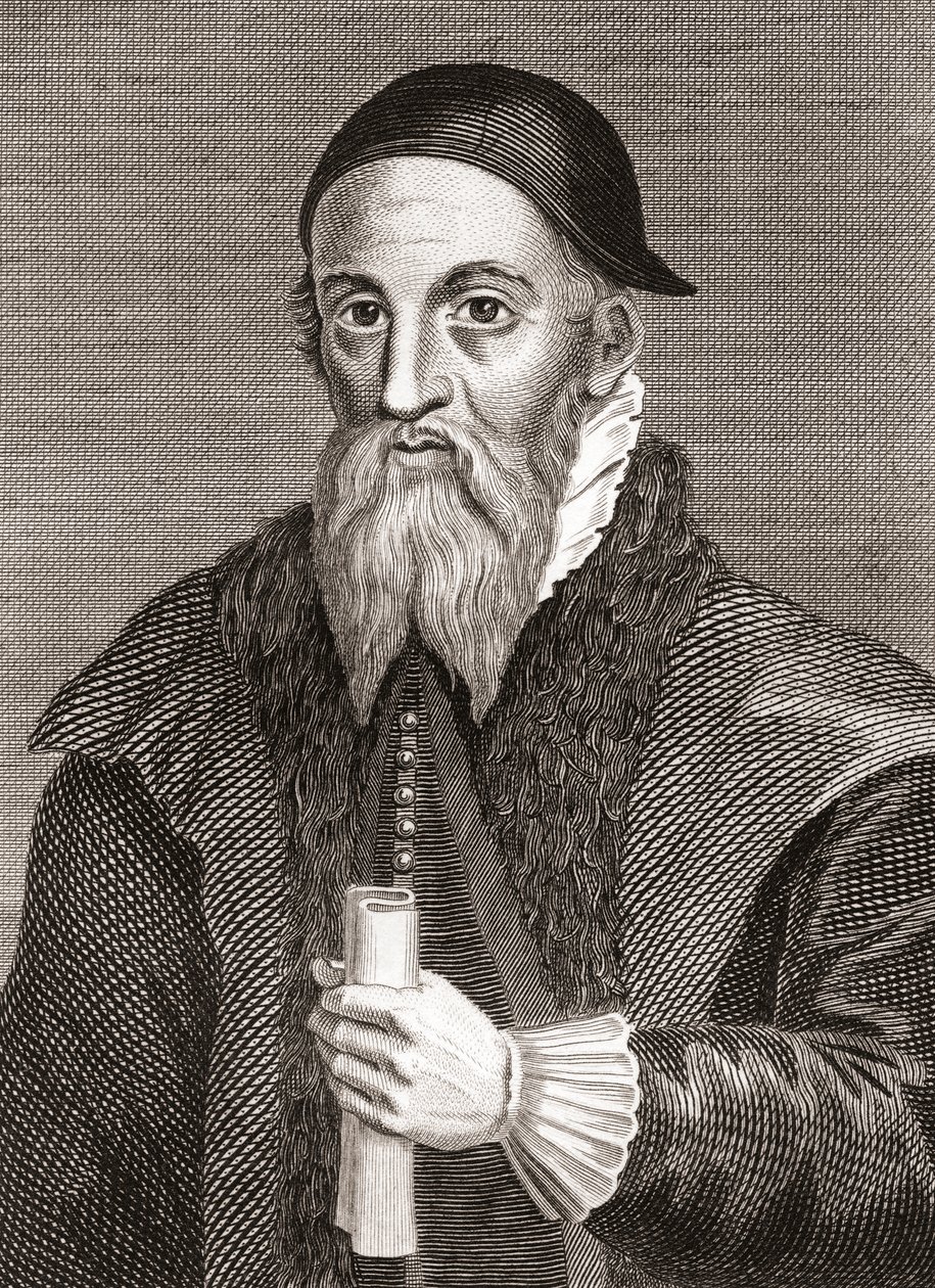 Alexander Erskine di Gogar, c.1521-1592. Laird scozzese e custode di Giacomo VI di Scozia al Castello di Stirling. Da Iconographia Scotica o Ritratti di Persone Illustri di Scozia, pubblicato nel 1797 da English School