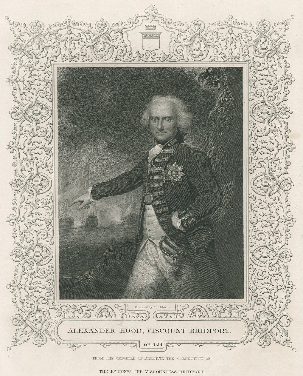 Alexander Hood, 1° visconte Bridport, illustrazione da 