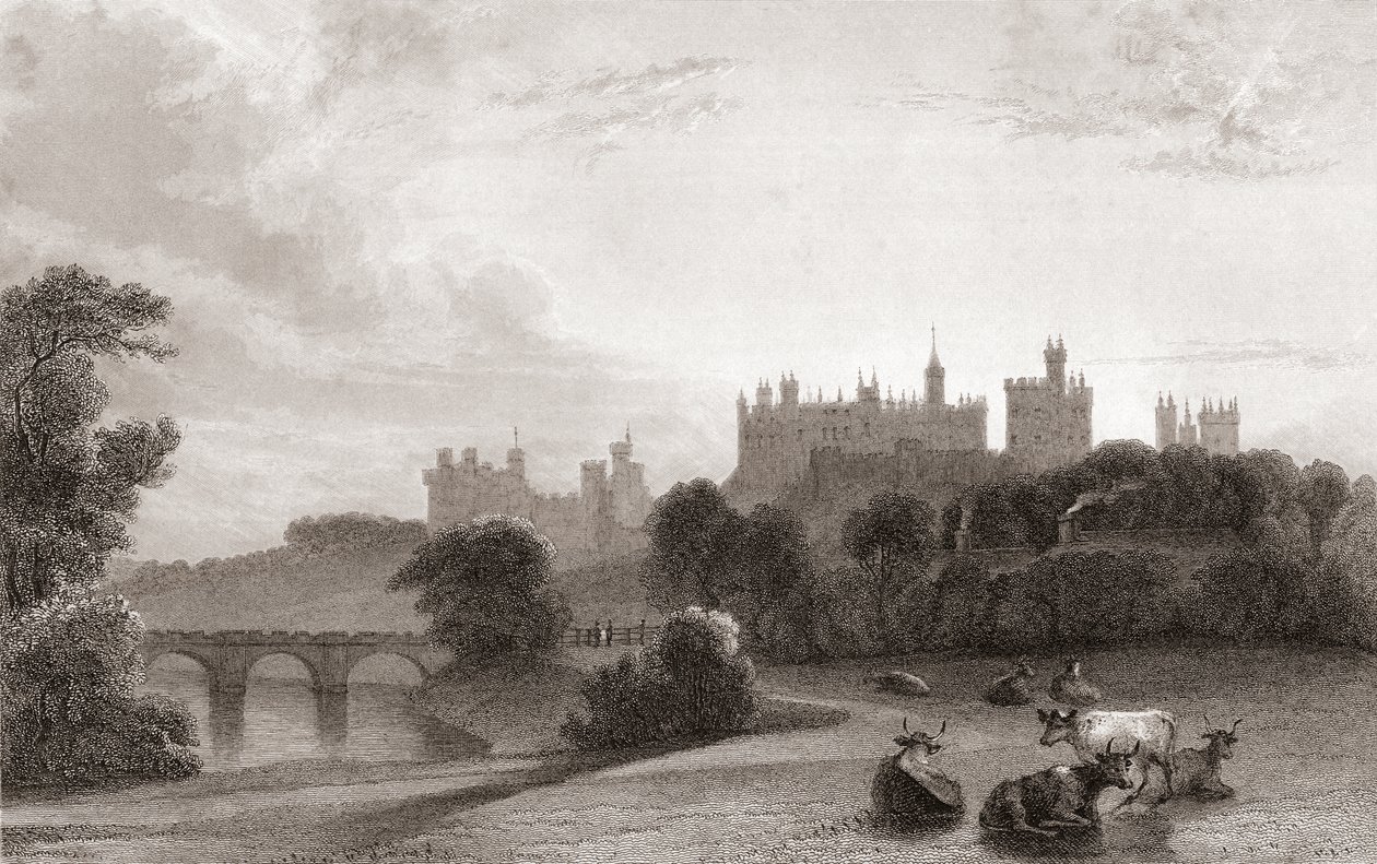 Castello di Alnwick, Alnwick, Northumberland, Inghilterra, all