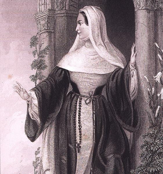 Una badessa, c.1845 da English School