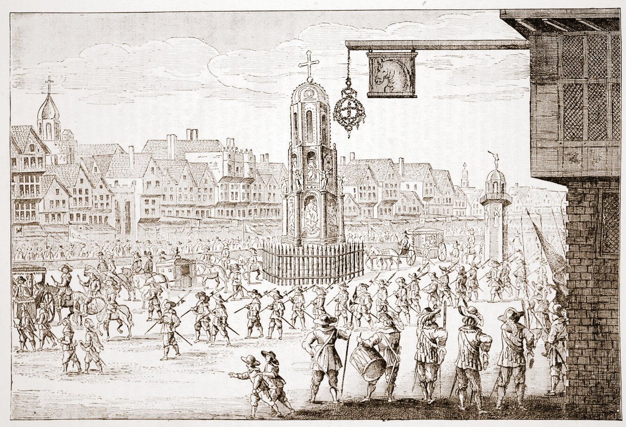 Antica vista di Cheapside, da L