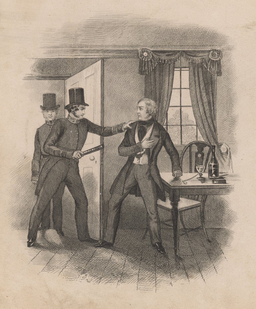 Arresto di Frederick George Manning (incisione) da English School