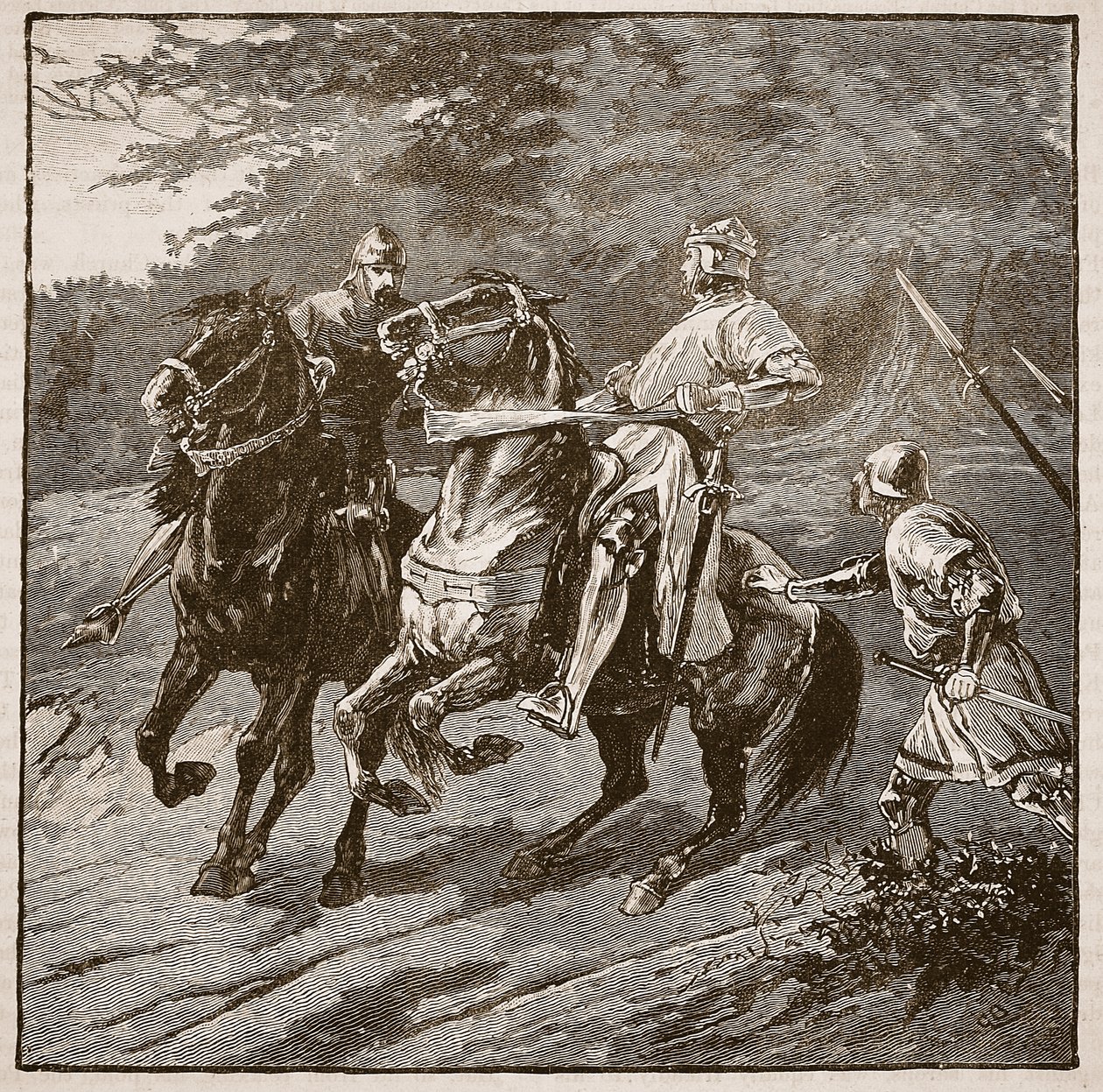 Arresto del re Riccardo, illustrazione da Cassells Illustrated History of England da English School