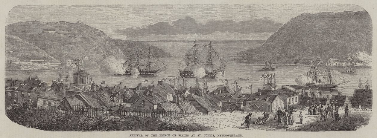 Arrivo del Principe di Galles a St John