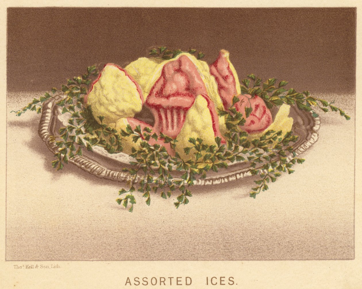 Gelati assortiti (litografia a colori) da English School