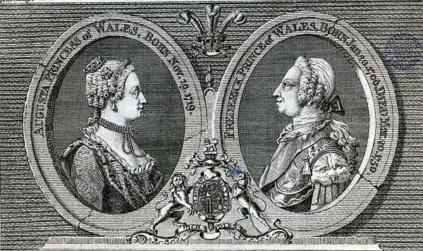 Augusta, Principessa del Galles e Federico Luigi, Principe del Galles, memoriale dal Gentleman