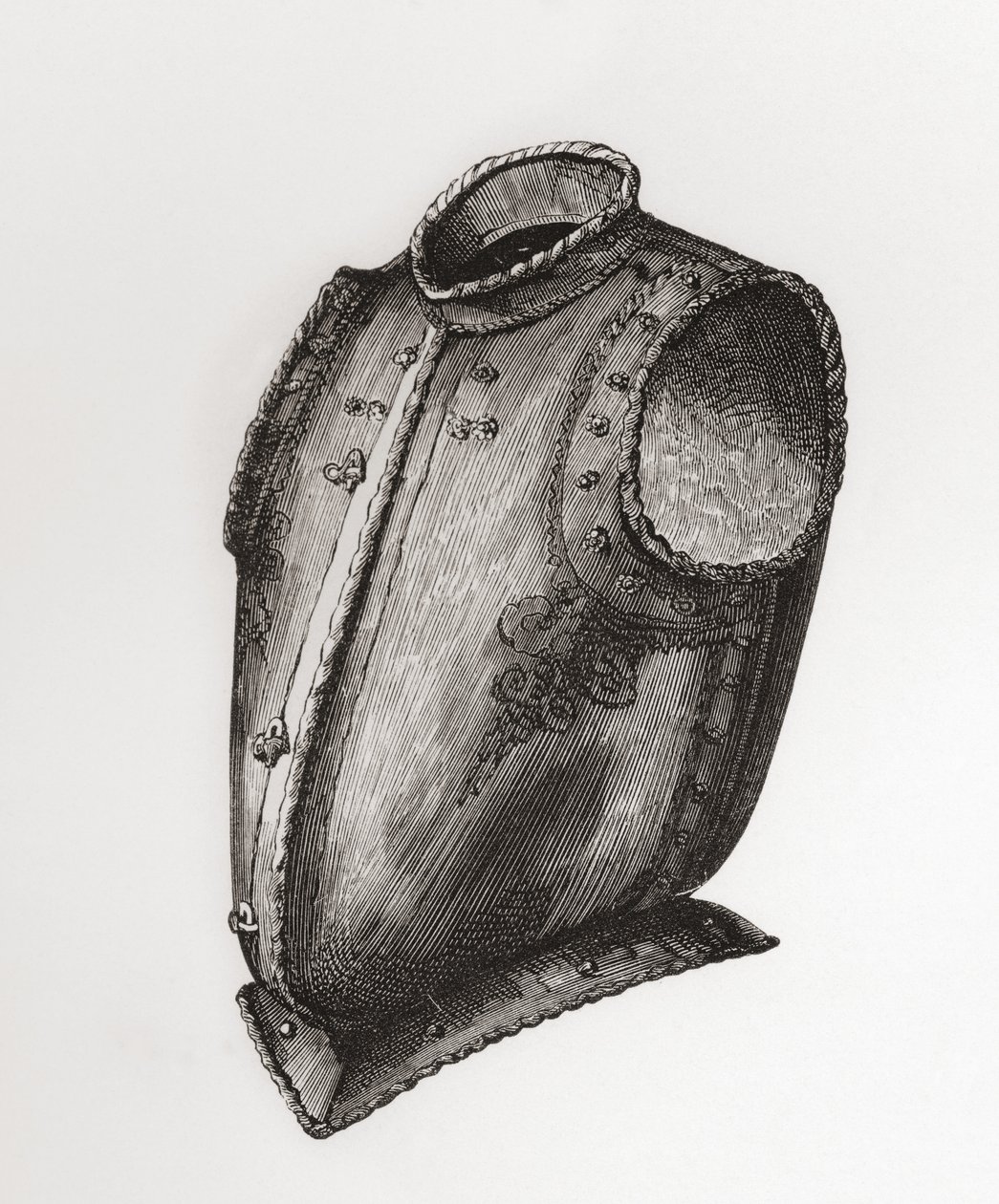 Pettorale e schienale, apertura frontale, noto come Pettorale a Gilet, c.1580, da L